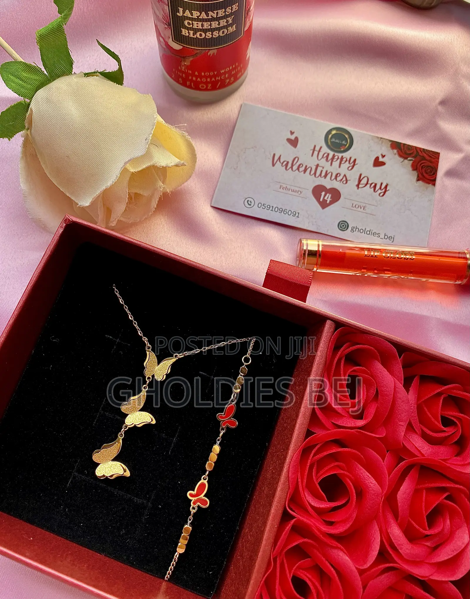 Necklace With A Matching Bracelet