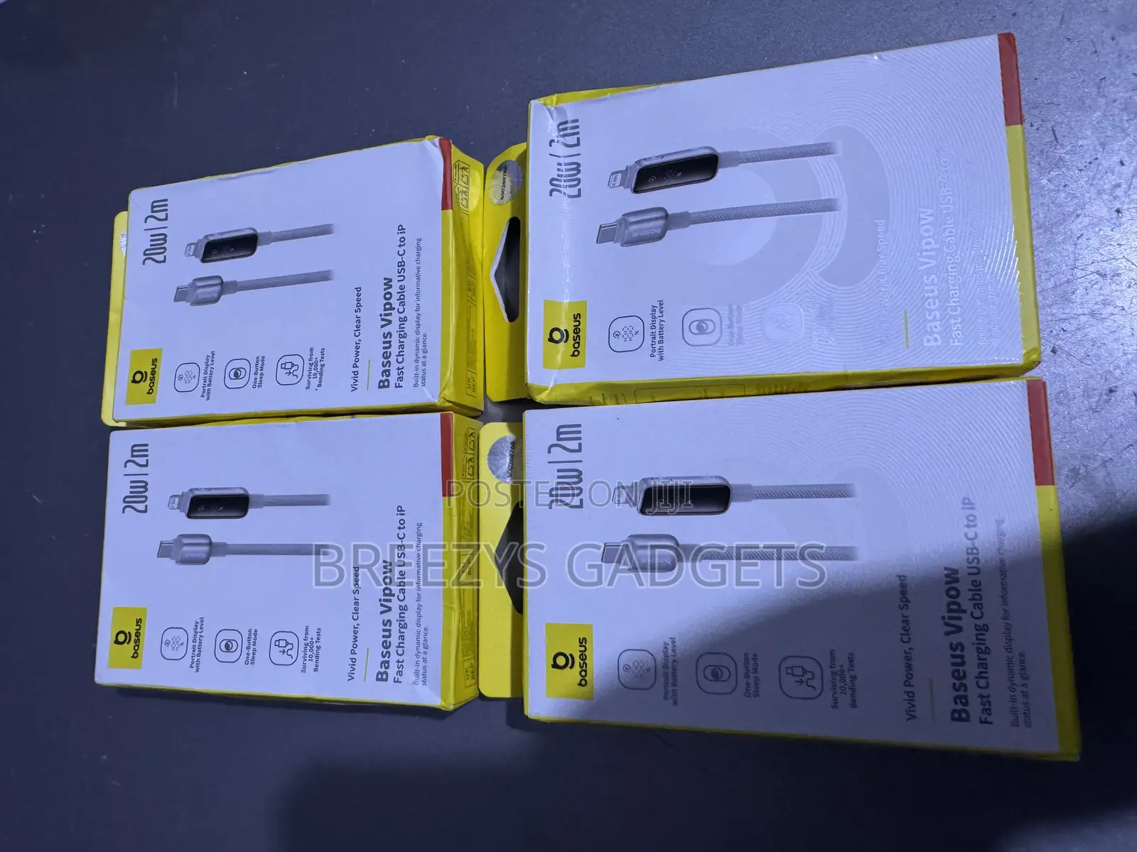 Baseus 20w Usb C Cable for iPhone 14 13 12 Pro Max Digital Display