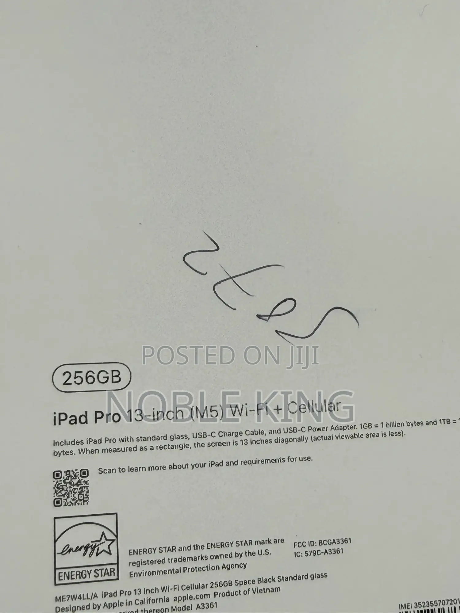 New Apple iPad Pro 13 (2024) 256 GB Black