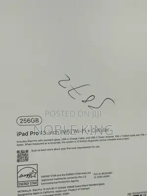 New Apple iPad Pro 13 (2024) 256 GB Black