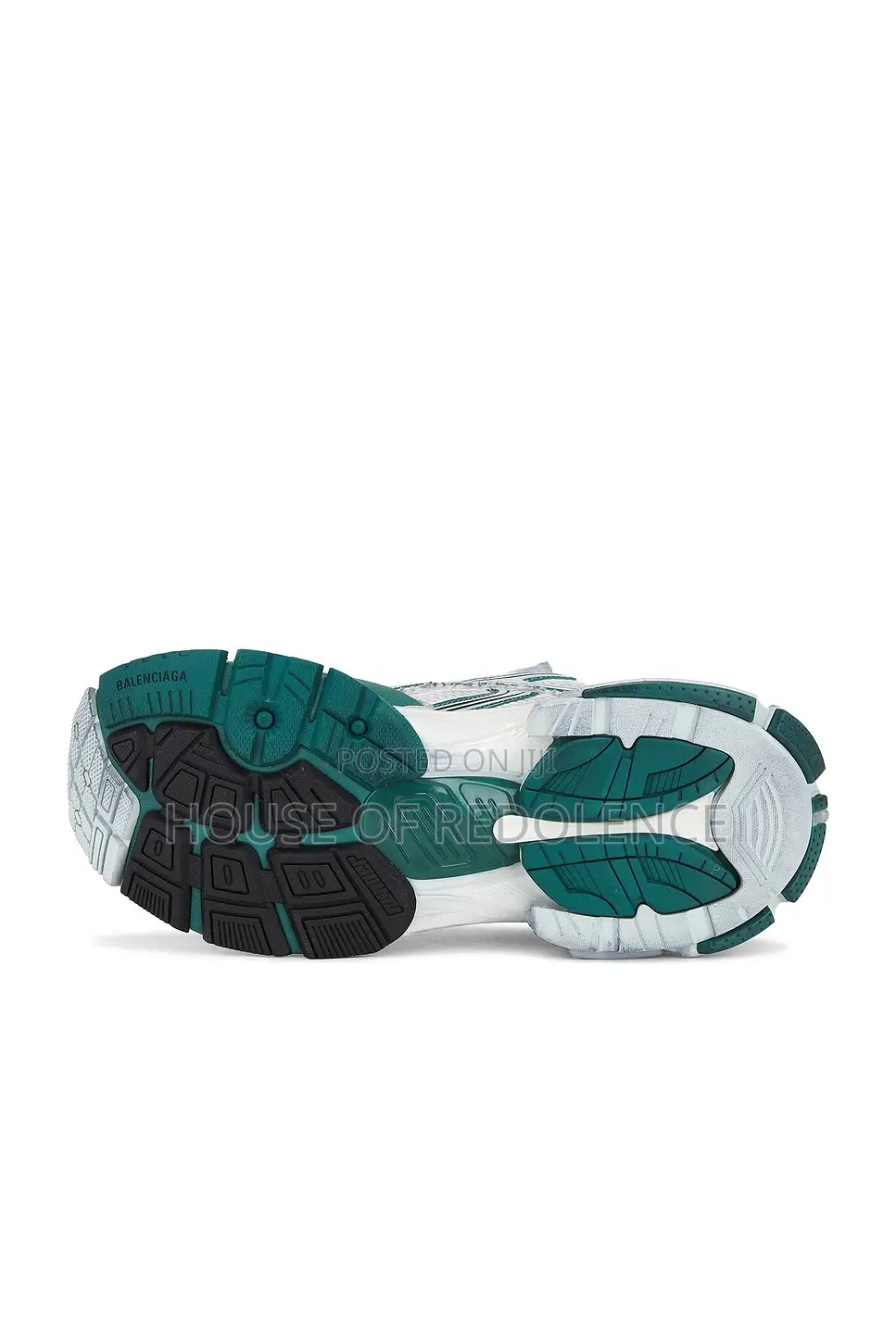 Balenciaga Runner Sneakers In "White/Green/Blue Colorway