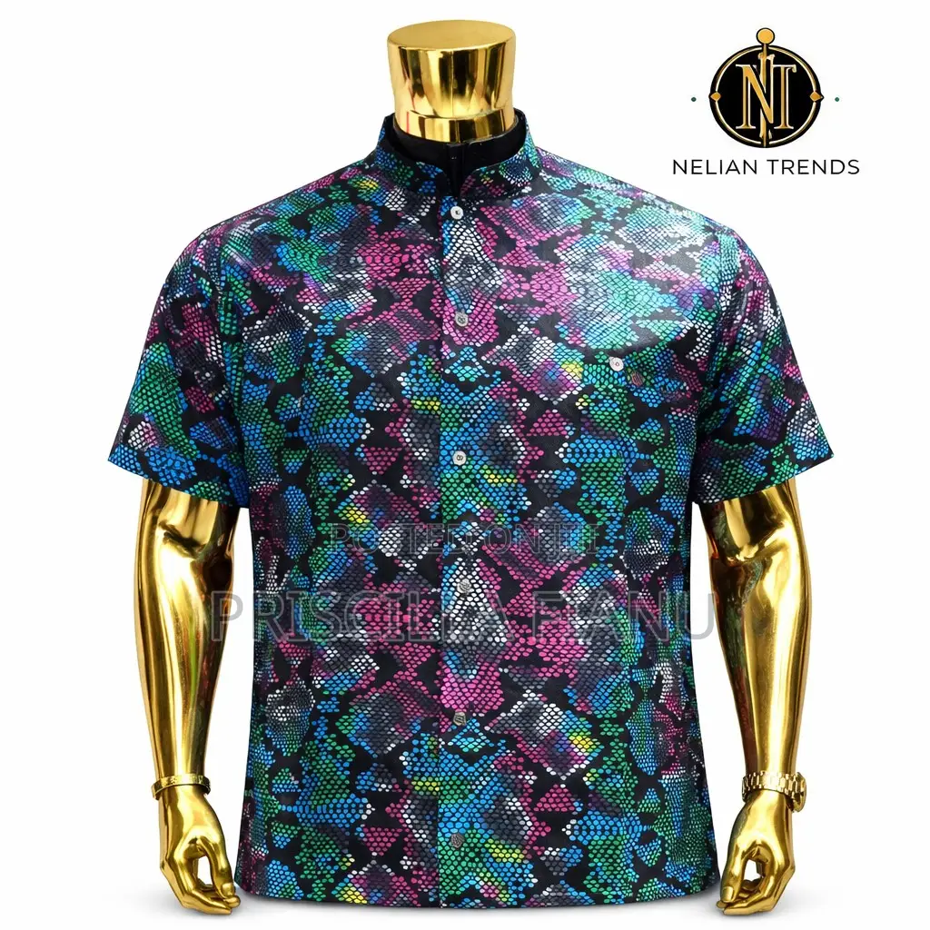 Stylish Men’S African Print Shirts – Custom Made”