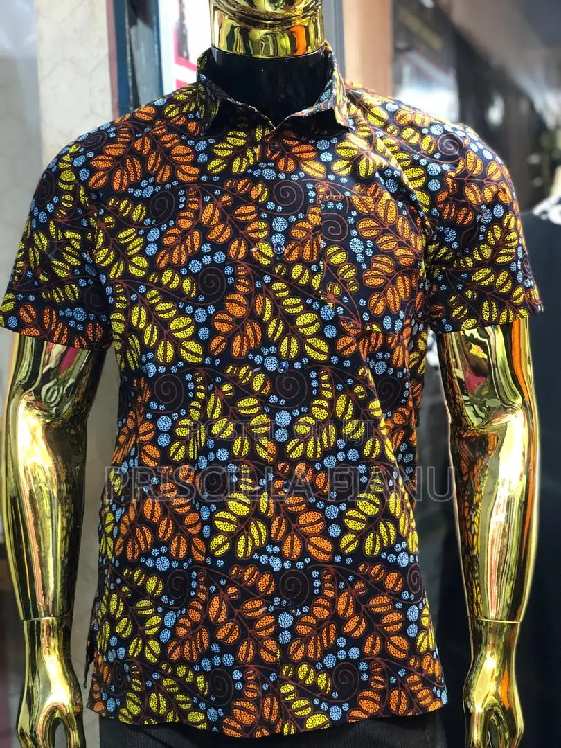 Stylish Men’S African Print Shirts – Custom Made”