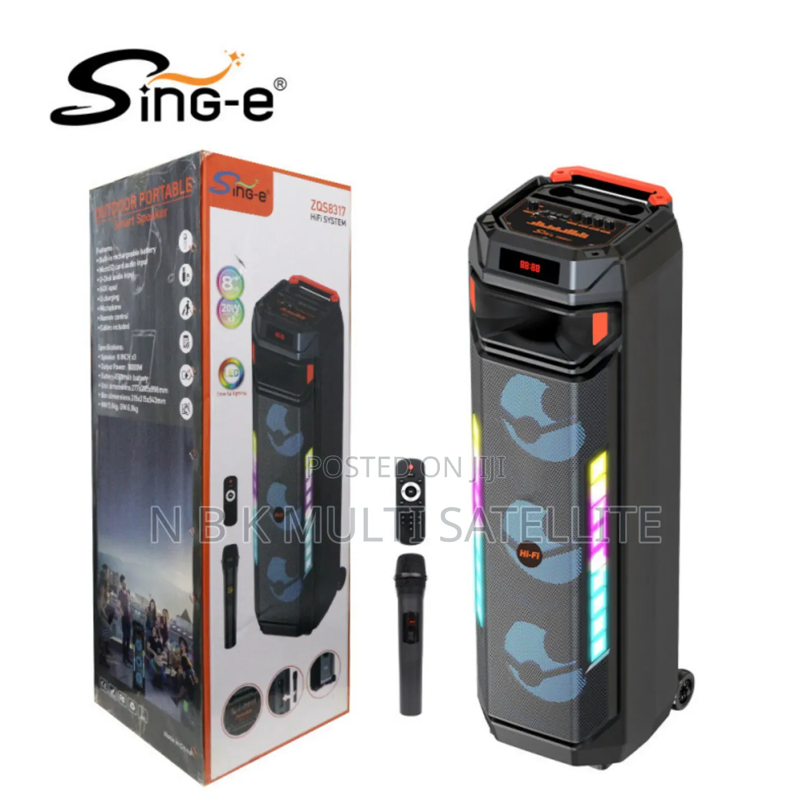 Outdoor Bluetooth Speaker With 1 Microphone