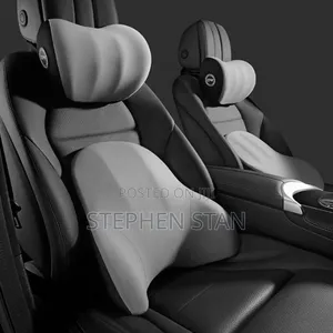 Premium Car Lumbar Support Pillow Set for Head, Neck and Waist Comfort