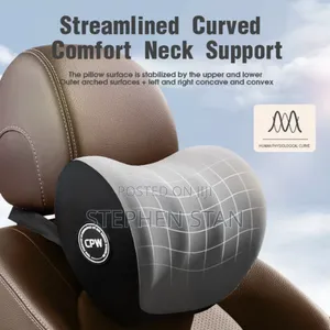 Premium Car Lumbar Support Pillow Set for Head, Neck and Waist Comfort