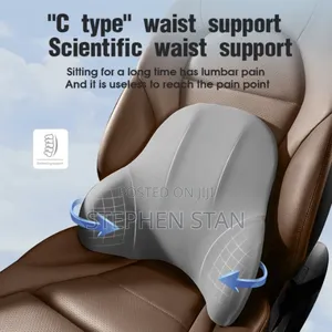 Premium Car Lumbar Support Pillow Set for Head, Neck and Waist Comfort