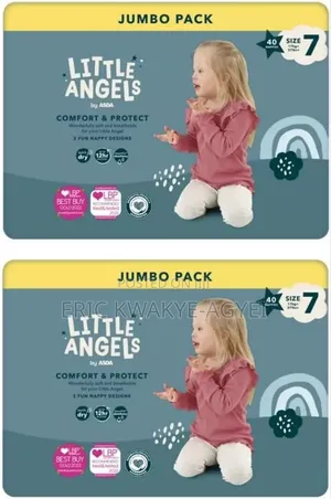 Little Angels Comfort Protect Size 7 17kg+ Jumbo Pack 40