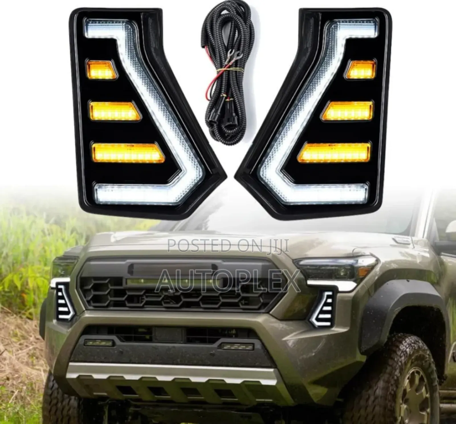 Led DRL Daytime Running Lights Fog for Light for Toyota Tacoma 2024