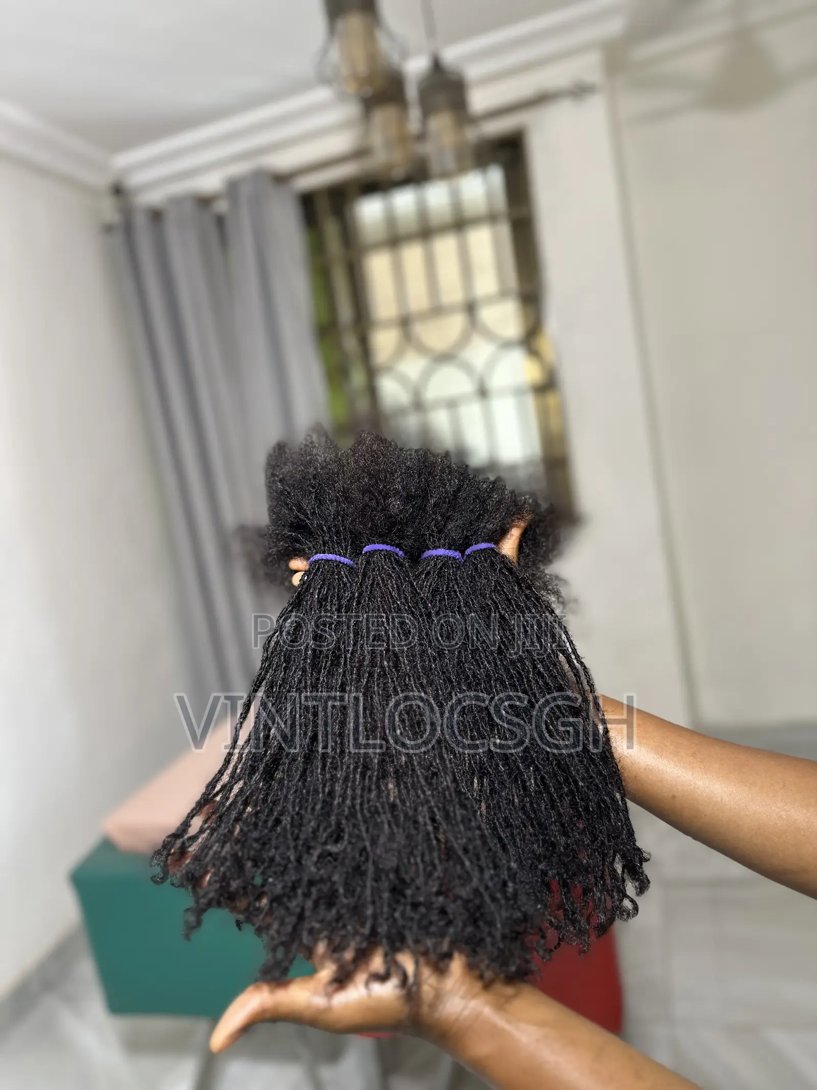 Aunthentic Permanent And Temporal Locs Extensions In Ghana