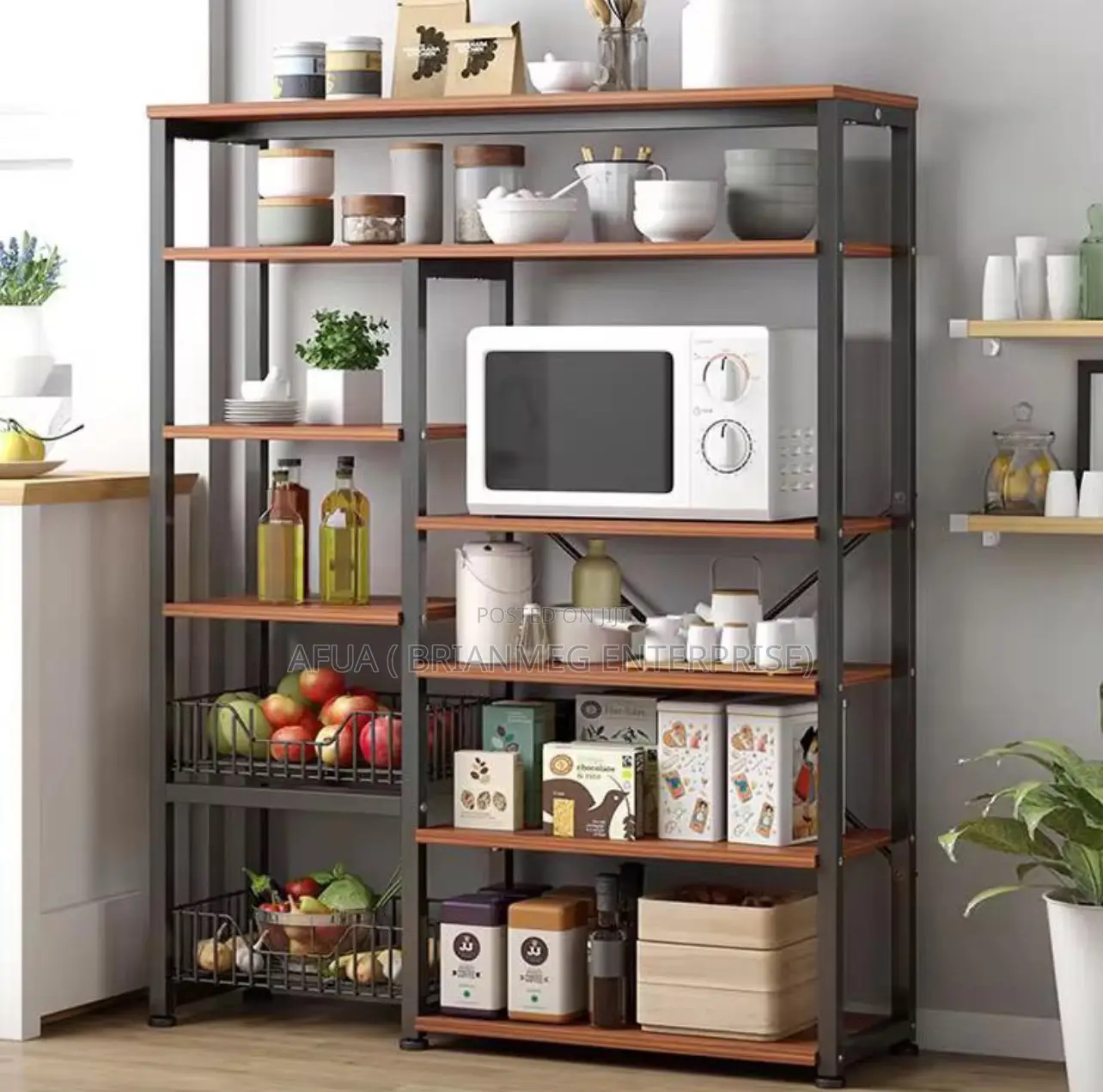 5 Tier Shelves Storage Cabinet