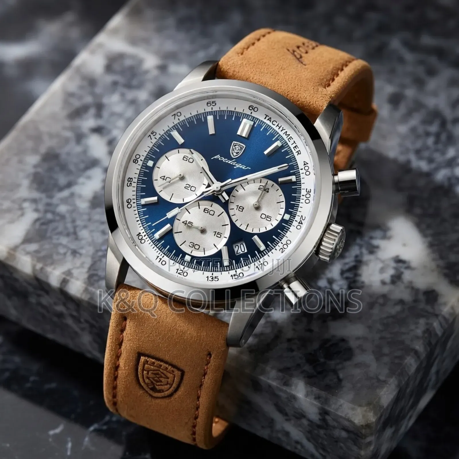 Poedagar Top Brand Men's Quartz Watch Waterproof Luminous Chronograph