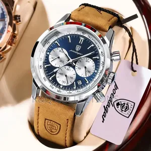 Poedagar Top Brand Men's Quartz Watch Waterproof Luminous Chronograph