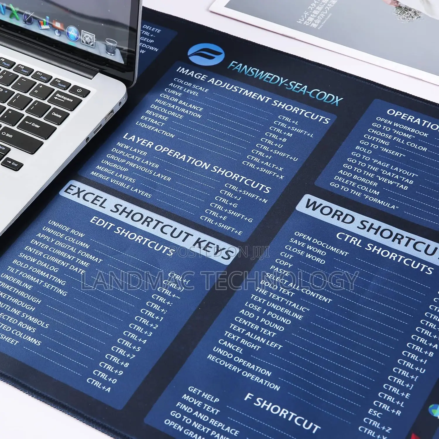 Ultra-Large Size Mouse Pad Computer Office Shortcuts Desk Pad