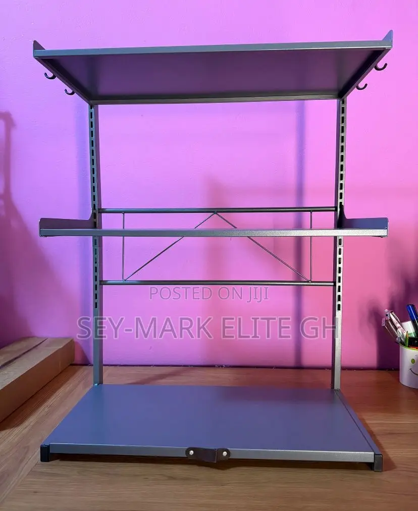 Adjustable Metallic Microwave Stand