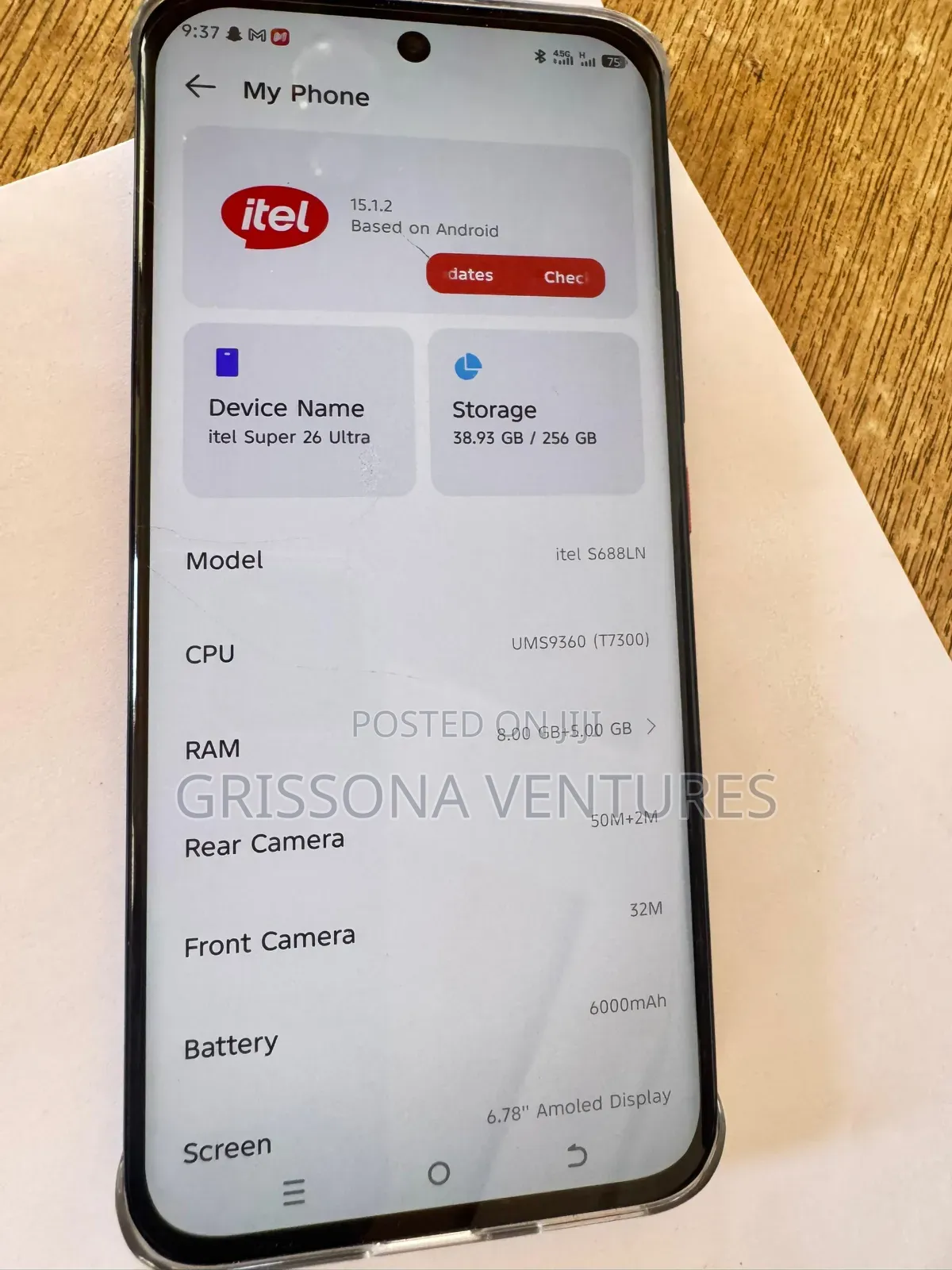 Itel S26 Ultra 256 GB Blue