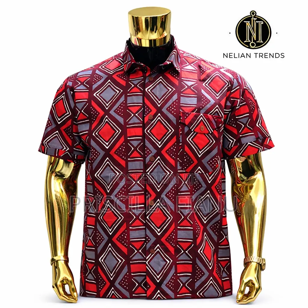 Stylish Men’S African Print Shirts – Custom Made”