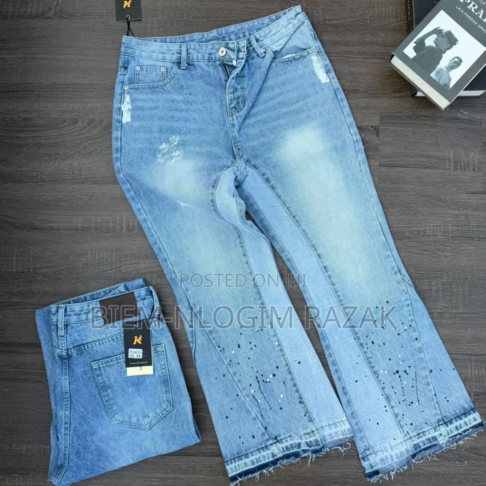 Traptar N Armani Vintage Baggy Jeans Available in Stock