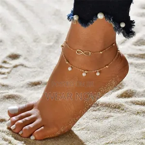 Gold Star Anklet Set for Women