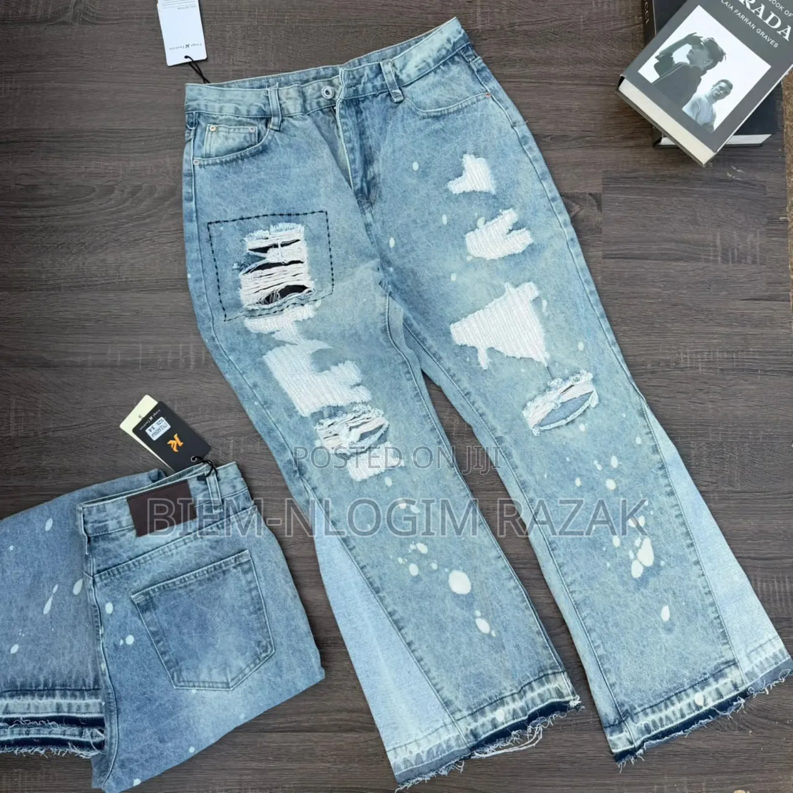 Traptar N Armani Vintage Baggy Jeans Available in Stock