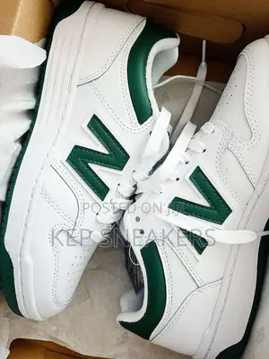 New Balance 480 White Green Accents
