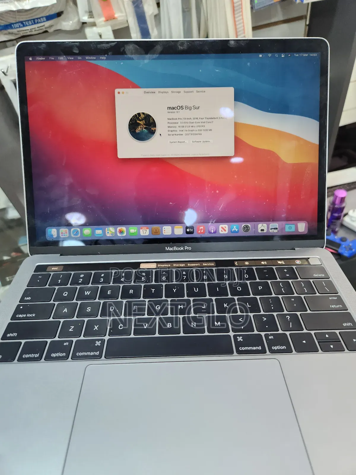Laptop Apple MacBook Pro 16GB Intel Core i5 SSD 512GB
