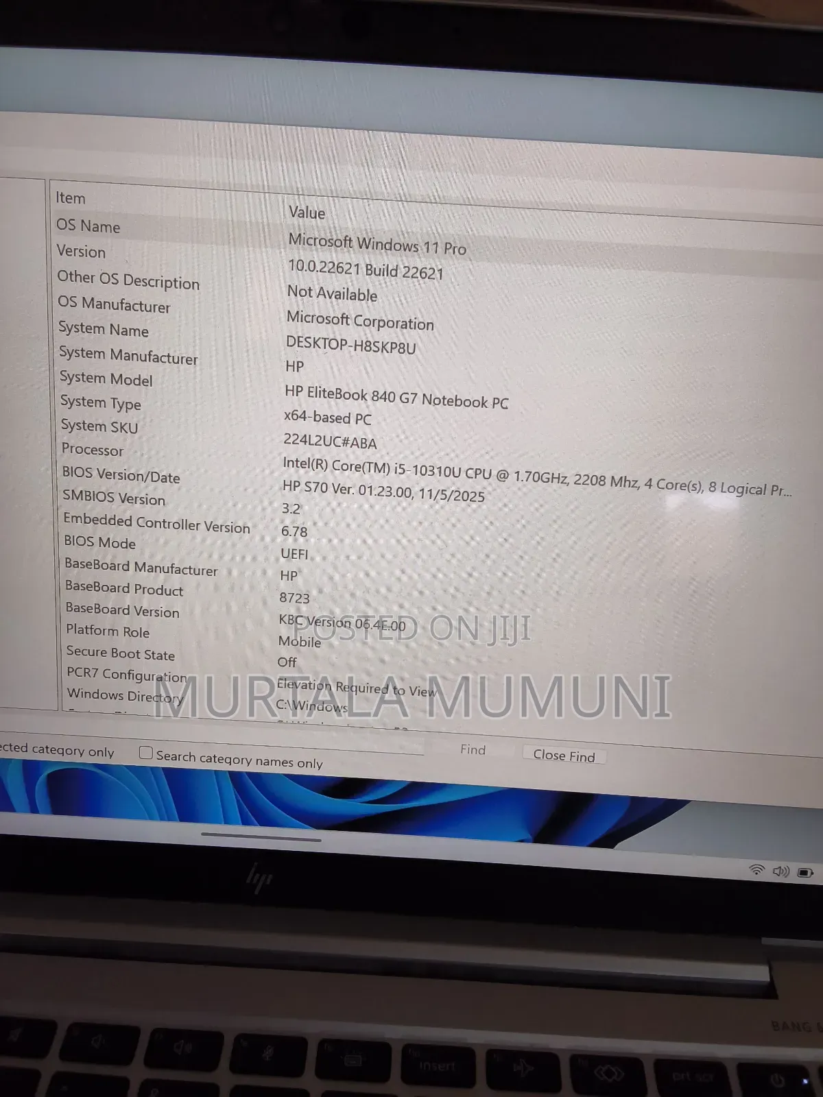 Laptop HP EliteBook 840 G7 16GB Intel Core i5 SSD 512GB
