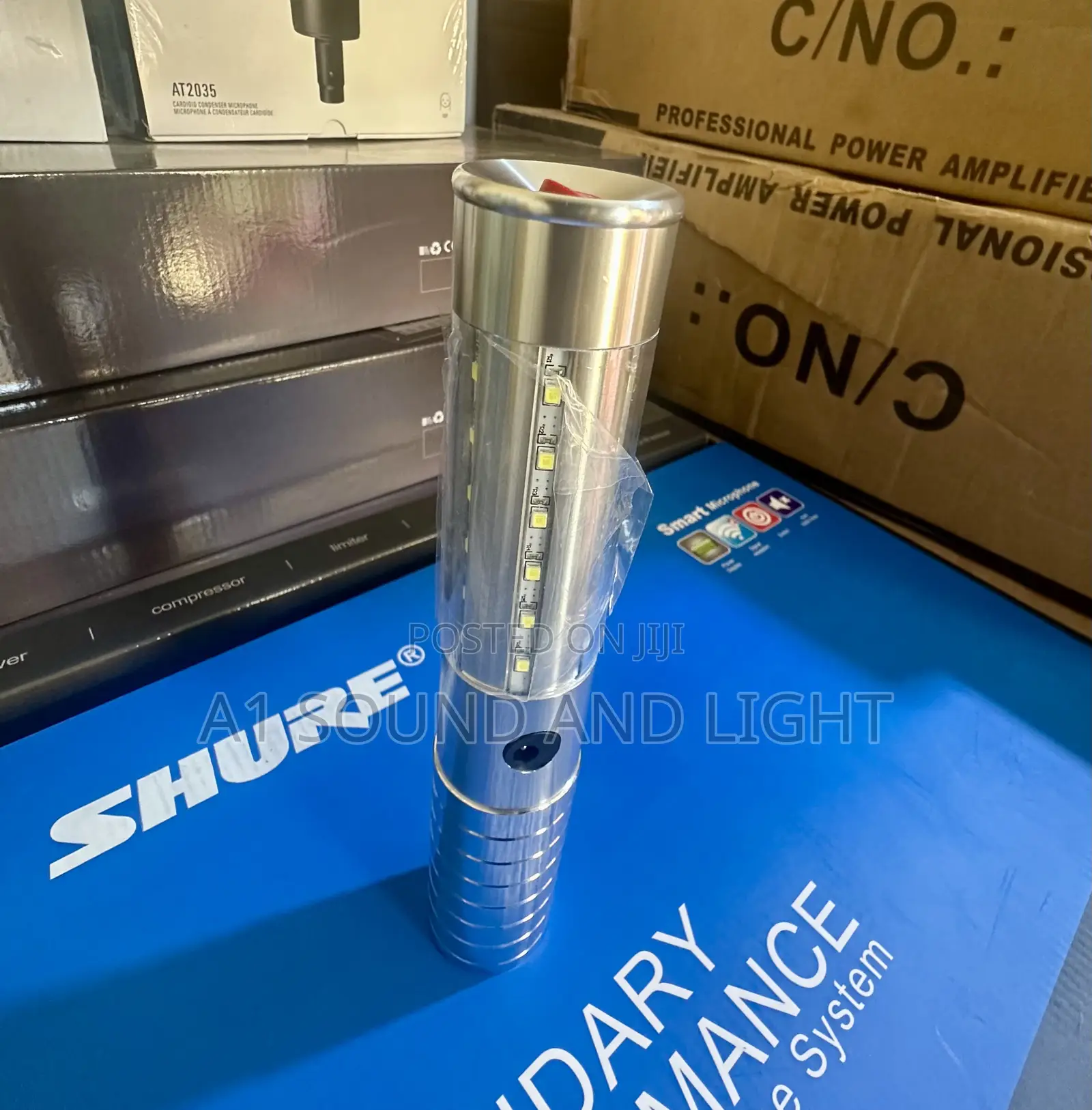 22.5cm Led Champagne Baton Sliver