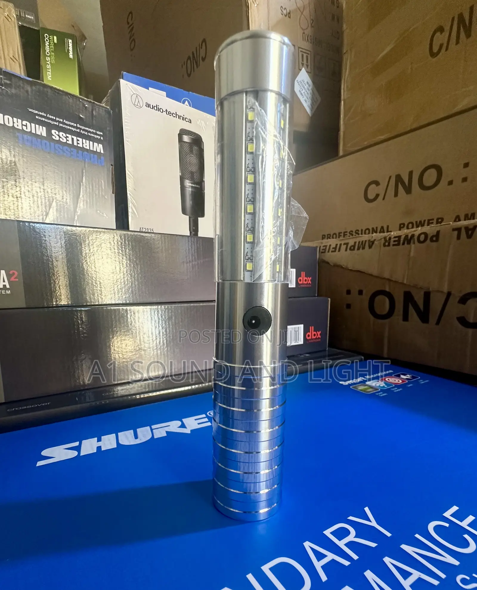 22.5cm Led Champagne Baton Sliver
