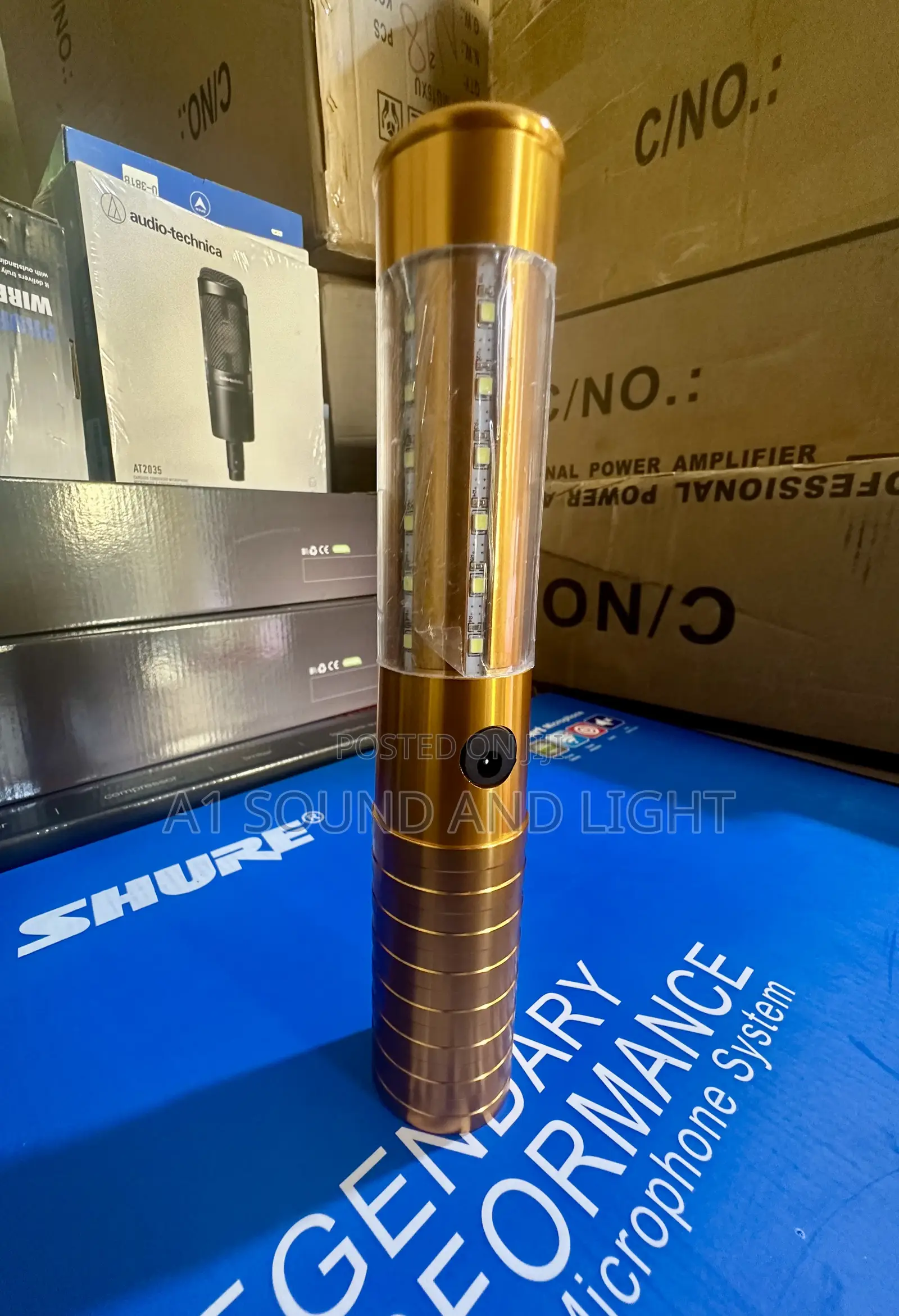 22.5cm Led Champagne Baton Gold