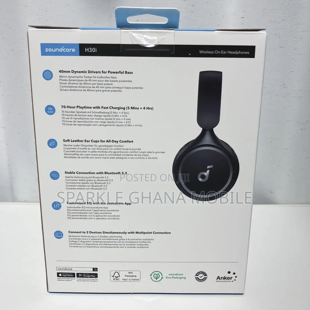 Anker Soundcore H30i Headphone (Black)