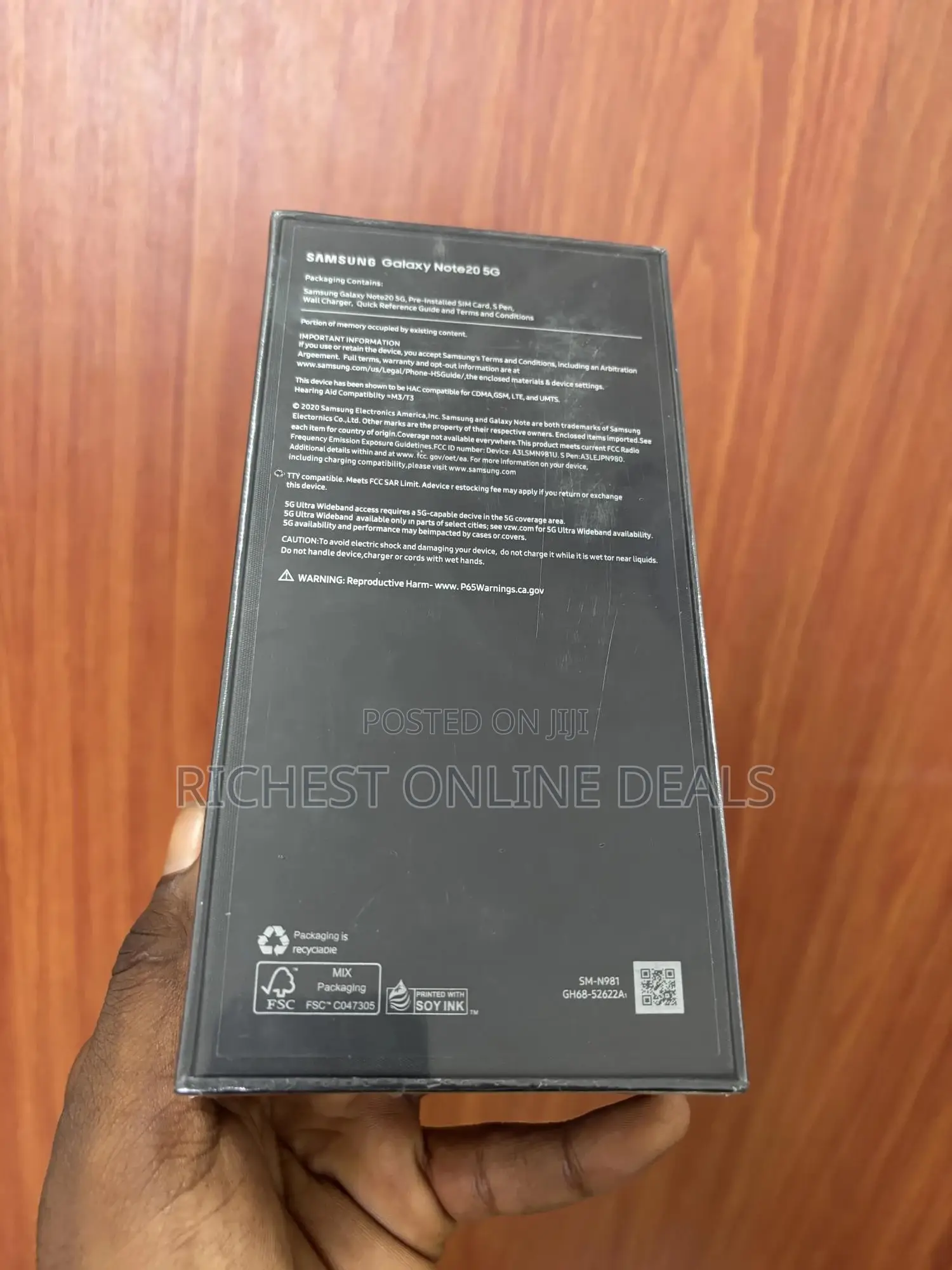 New Samsung Galaxy Note 20 5G 256 GB Black