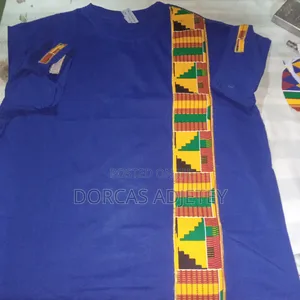 Plain T-Shirts and T-Shirt Designs With African Fabric