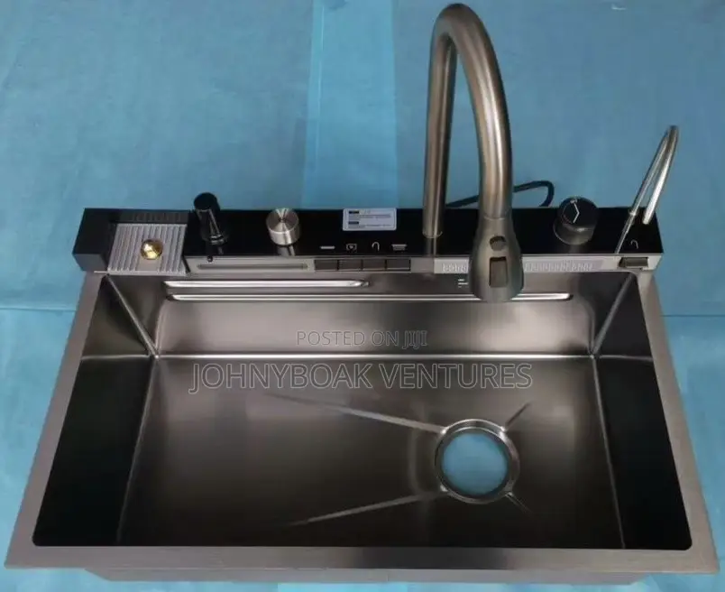 Digital Black Kitchen Sink