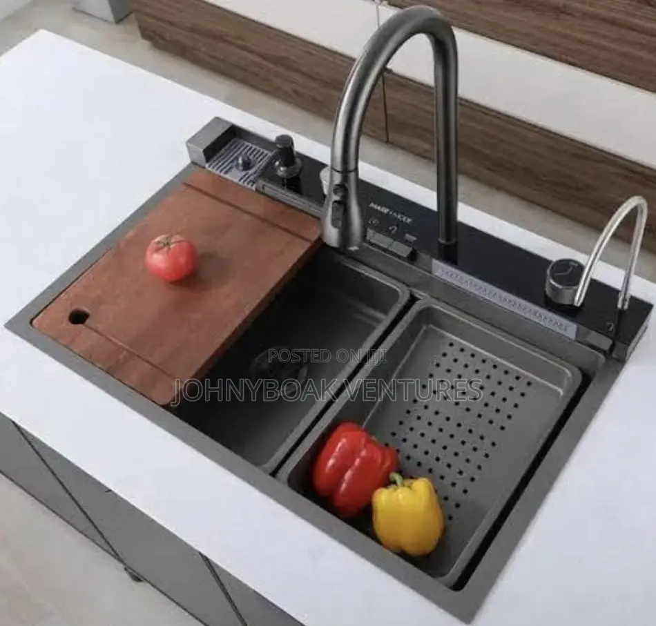 Digital Black Kitchen Sink
