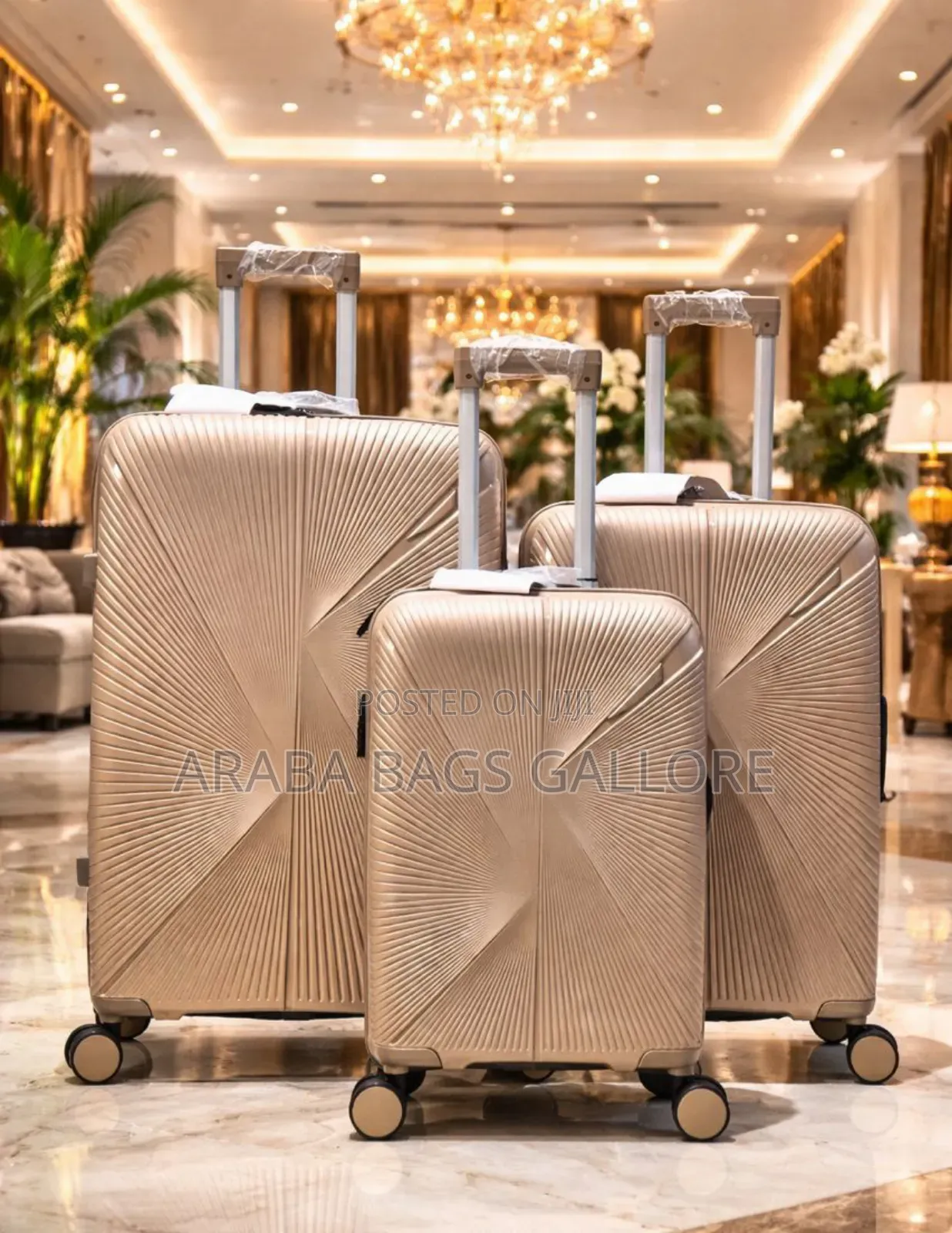 3sets Anti Crack Unbreakable Travel or Marriage Suitcases.
