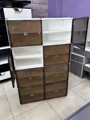 White Foldable Shoe Rack