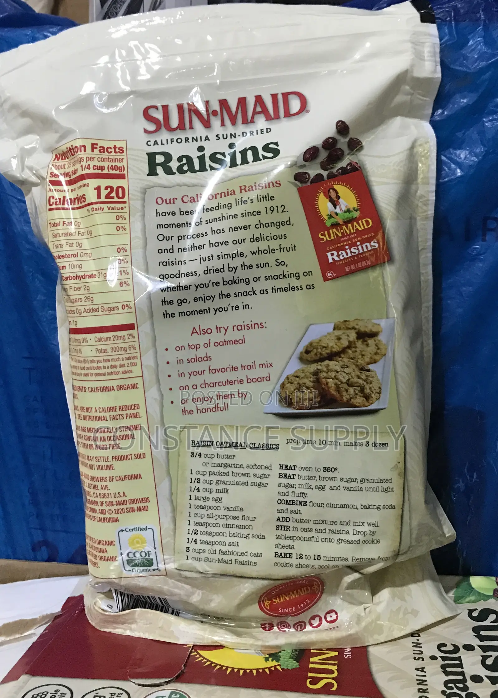 California Sun-Dried Organic Raisins
