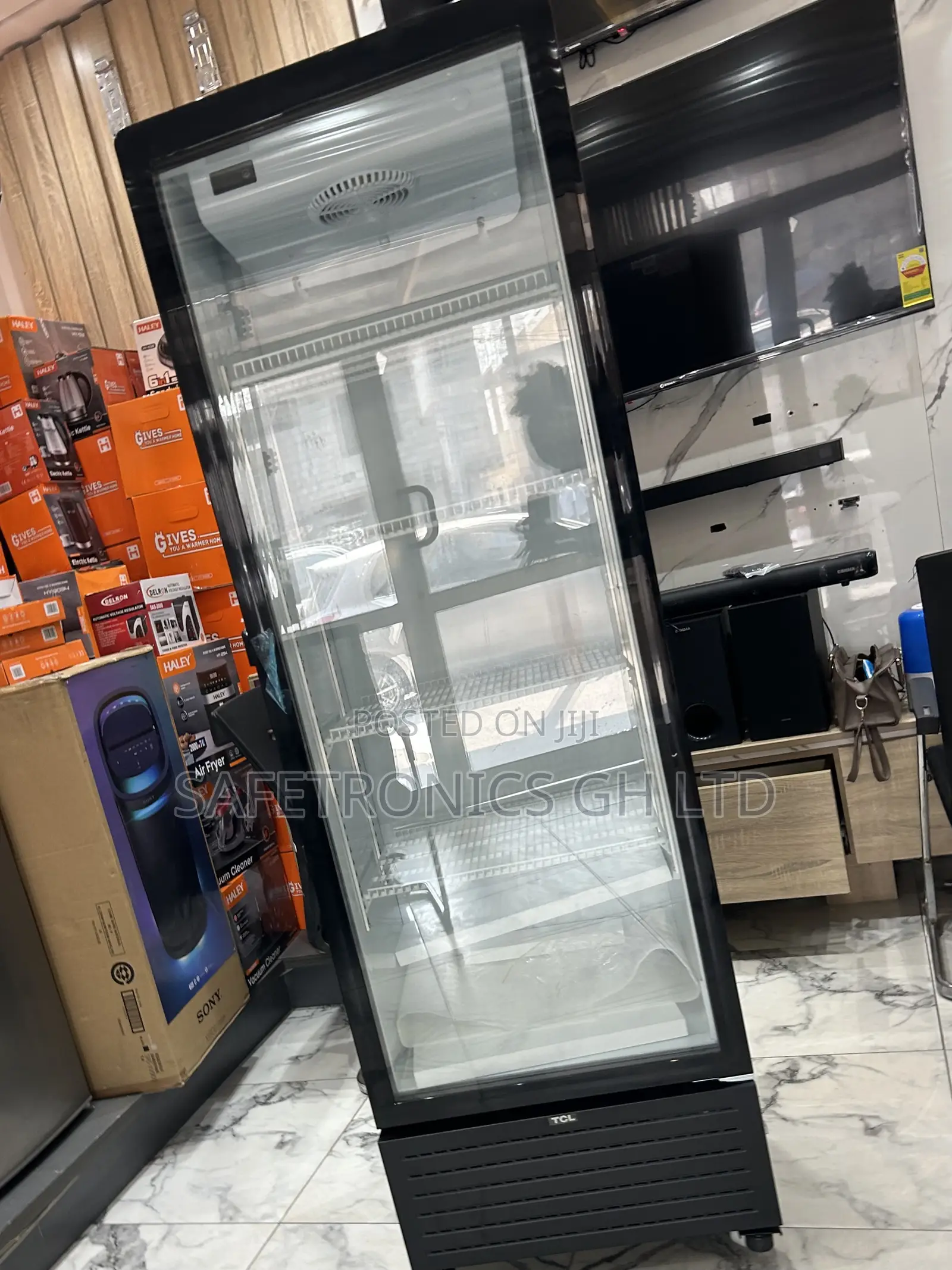 Choose Premium Display Black TCL 258 Liters Electric Singledoor Fridge