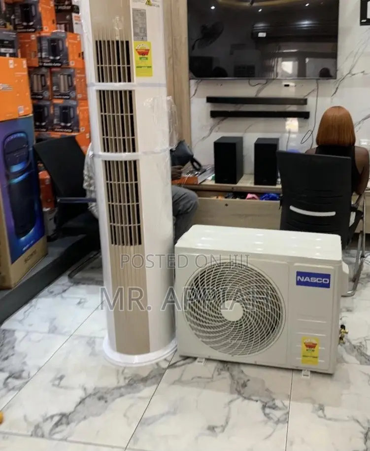 Super Affordable Nasco 2.5hp Floor Standing Ac(White)Inverter .