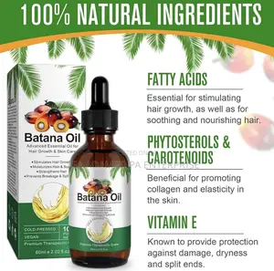 100% Natural Batana Oil for Hair Growth and Stops Hair-Loss