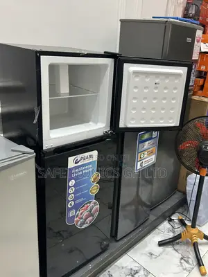 Order Premium Top Freezer Pearl Black Glass 2 Doors Fridge