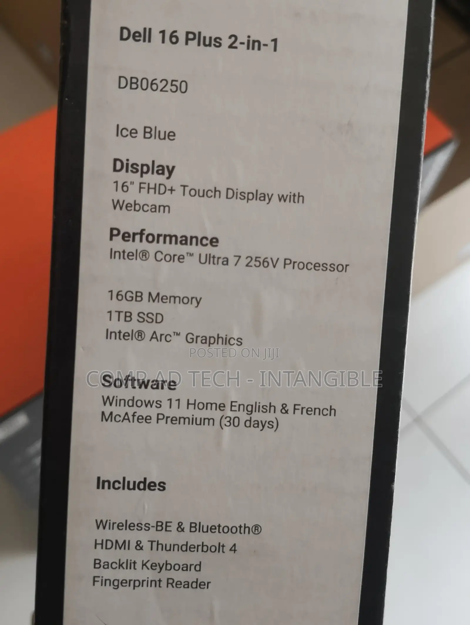 New Laptop Dell Plus 16 16GB Intel Core Ultra 7 SSD 1T