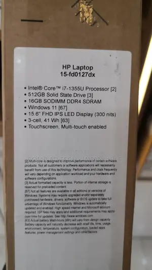 New Laptop HP 16GB Intel Core i7 SSD 512GB