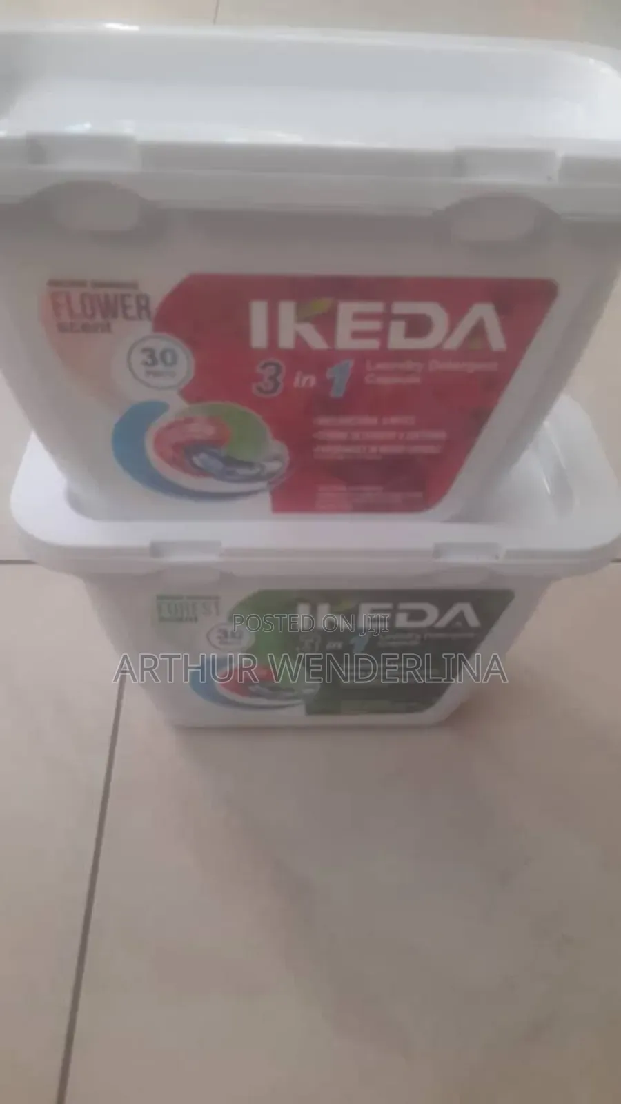 Ikeda 3 in 1 Lundry Detergent Capsules
