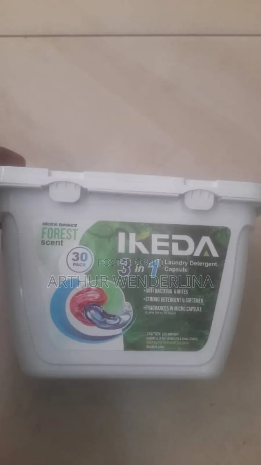 Ikeda 3 in 1 Lundry Detergent Capsules