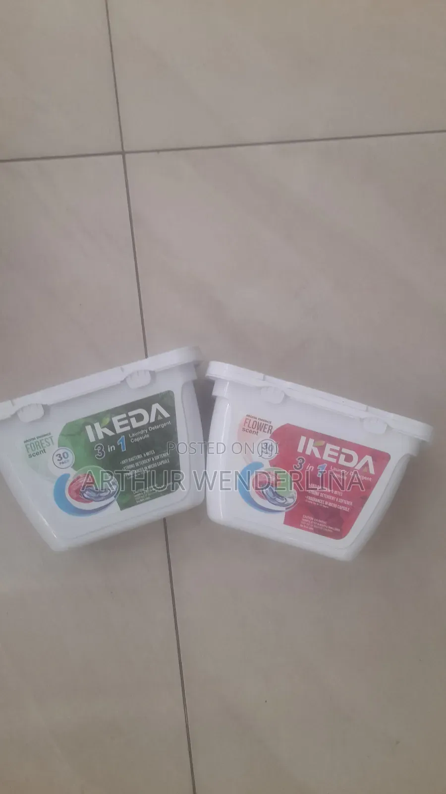 Ikeda 3 in 1 Lundry Detergent Capsules