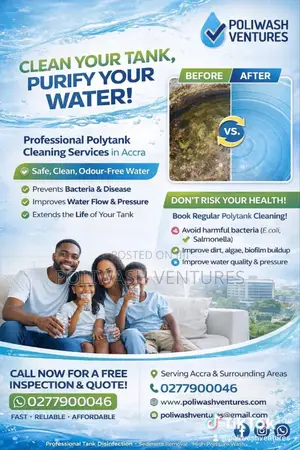 Water Storage Cleaning And General Cleaning Services