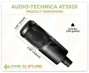 Audio Technica At2020 Studio Mic