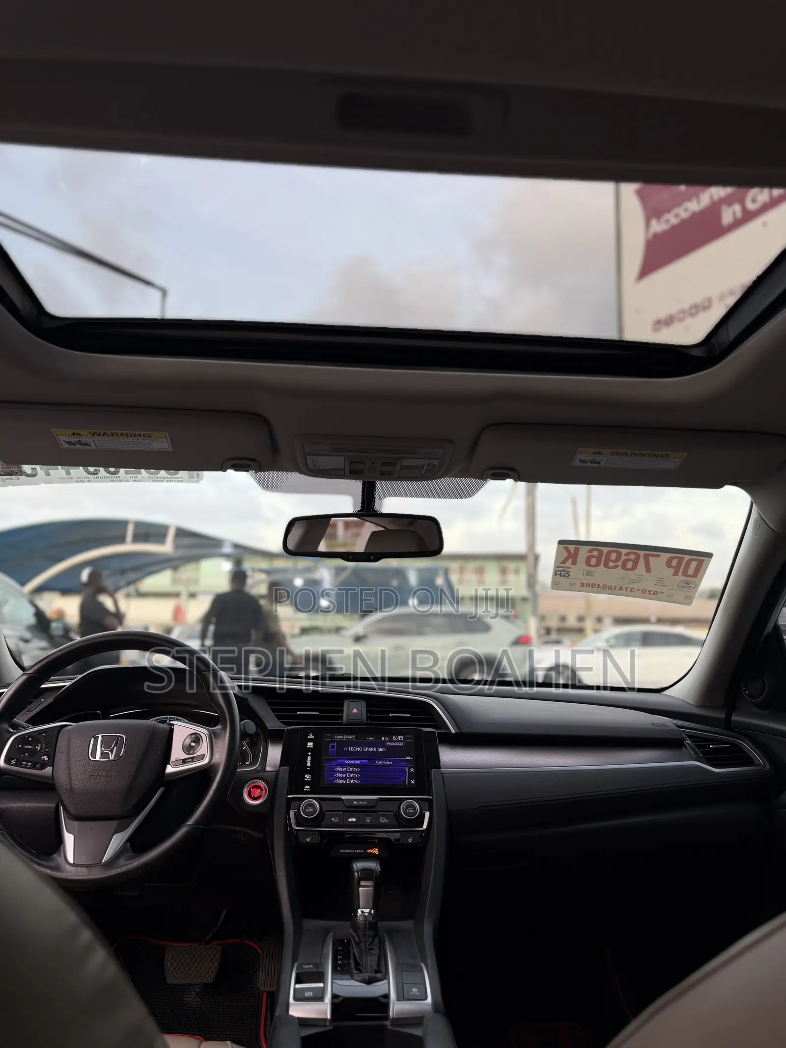 Honda Civic EX-L Sedan 2018 White